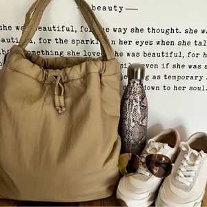 Vince Camuto Taupe nylon backpack NWT